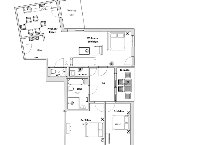 Pineapple - Altstadt V - 112qm - 1x Free Parking دريسدن