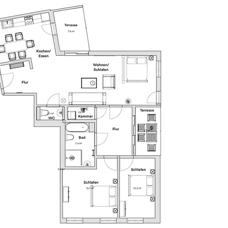 Pineapple Altstadt V - 112 Qm - 1x Free Parking Dresden